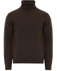 MM6 by Maison Margiela - Relaxed Fit Turtleneck Sweater With Ribbed Detailing - Lyst