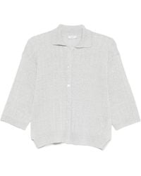Peserico - Cardigan En Maille À Design Côtelé - Lyst