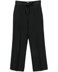 Valentino Garavani - Bow-Detail Tailored Trousers - Lyst