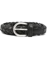 Les Deux - Victor Braided Leather Belt - Lyst