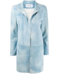 Sylvie Schimmel Sireneante Notched-lapel Coat - Blue
