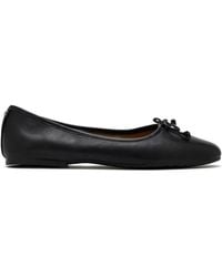 Sam Edelman - Bow -Detail Leather Ballet Flats - Lyst