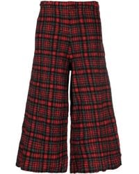 Daniela Gregis - Weite Hose Mit Schottenkaro - Lyst