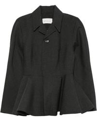 Ami Paris - Peplum-Hem Virgin Wool Jacket - Lyst