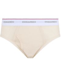 DSquared² - Culotte Nervurée À Taille Logo - Lyst