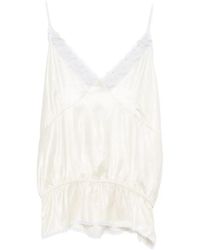 Magda Butrym - Lace Ruffled Top - Lyst
