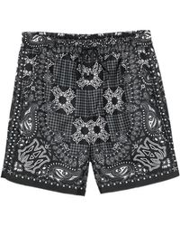 Amiri - Bandana-Print Drawstring Shorts - Lyst