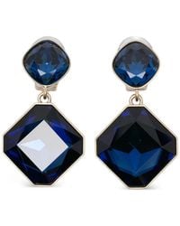 Giorgio Armani - Square Drop Earrings - Lyst