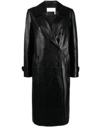 Chloé - Double-breasted Nappa Leather Coat - Women's - Lamb Skin/silk - Lyst