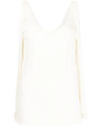 Chloé - Strap Detail U-Neck Tank Top - Lyst