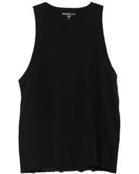 James Perse - Round-Neck Sleveless Tank Top - Lyst