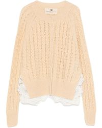 Ermanno Scervino - Cardigan mit Spitze - Lyst