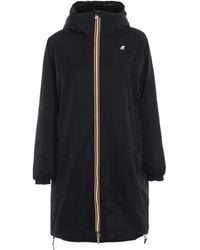 K-Way - Hooded Zipped Parka - Lyst