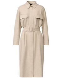 Fabiana Filippi - Robe Mi-Longue Safari En Maille Gaufrée À Taille Ceinturée - Lyst