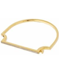 Monica Vinader - Signature Skinny Diamond Bangle - Lyst