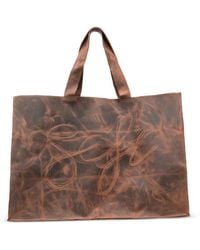Séfr - Romano Logo-Print Leather Tote Bag - Lyst