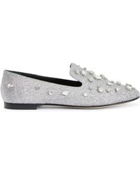 Giuseppe Zanotti - Dalila Bijoux Glitter Loafers - Lyst