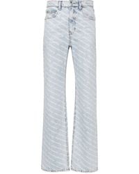 Alexander Wang - Jeans dritti con stampa - Lyst