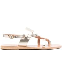 Ancient Greek Sandals - Alethea Metallic-Effect Sandals - Lyst