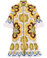 La DoubleJ - Floral-print Cotton Dress - Lyst