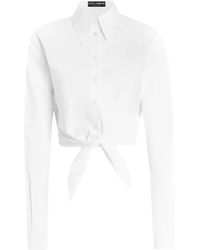 Dolce & Gabbana - Blouse Van Stretch Katoen - Lyst