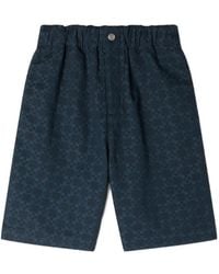 Sandro - Square Cross Denim Shorts - Lyst