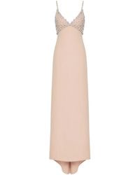 Valentino Garavani - Cady Couture Embroidered Maxi Dress - Lyst