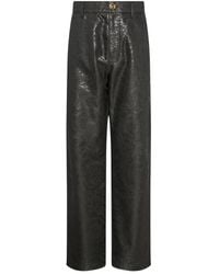 Versace - Floral Trousers - Lyst