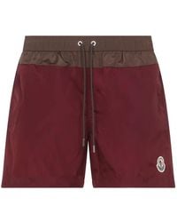 Moncler - Drawstring-Waist Swim Shorts - Lyst