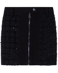 Liu Jo - Bouclé Mini Skirt With Zip - Lyst