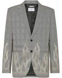 Philipp Plein - ラインストーントリム ジャケット - Lyst