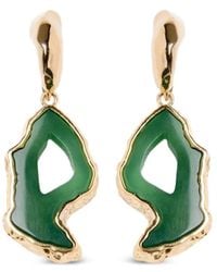 Erdem - Stone-Pendant Drop Earrings - Lyst