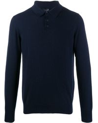 Giorgio Armani - Classic Long Sleeve Polo Shirt - Lyst