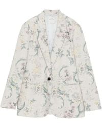 forte_forte - Printed Blazer Jacket - Lyst