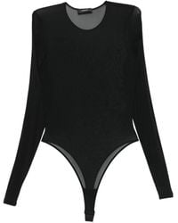 Wardrobe NYC - Sheer Long-Sleeve Bodysuit - Lyst