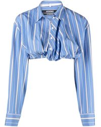 Jacquemus - La Chemise Bahia Cropped Blouse - Lyst