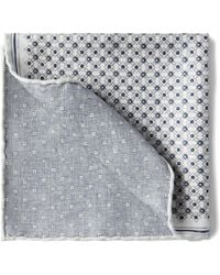 Brunello Cucinelli - Pañuelo de bolsillo de seda con motivo geométrico - Lyst