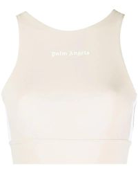 Palm Angels - Logo-Print Cropped Tank Top - Lyst