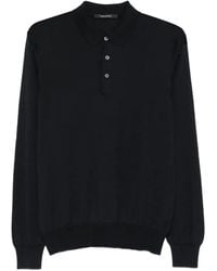 Tagliatore - Pablo Poloshirt mit langen Ärmeln - Lyst