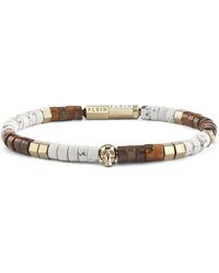Philipp Plein - Beaded Skull Bracelet - Lyst