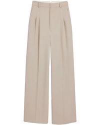 Ami Paris - Wide-Leg Tailored Wool Trousers - Lyst