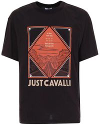 Just Cavalli - Graphic-Print T-Shirt - Lyst