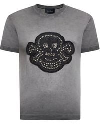John Richmond - Skull-Embellished T-Shirt - Lyst