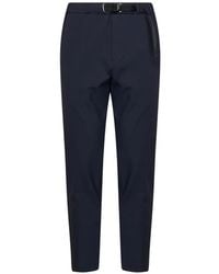 White Sand - Belted Straight-Leg Trousers - Lyst