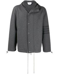 Thom Browne - Tonal 4-Bar Hooded Jacket - Lyst