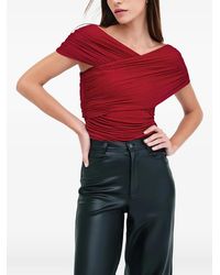 MARCELLA - Alyssa Gathered-Straps Top - Lyst