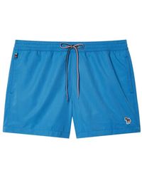 Paul Smith - Zebra-Patch Drawstring Swim Shorts - Lyst