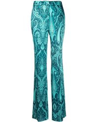 Etro - Paisley-print Tailored Trousers - Lyst