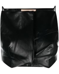 AYA MUSE - Elfi Faux-leather Crop Top - Lyst