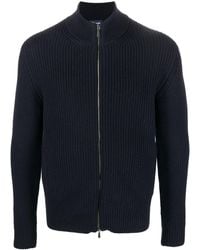 Drumohr - Zipped Merino-Wool Cardigan - Lyst